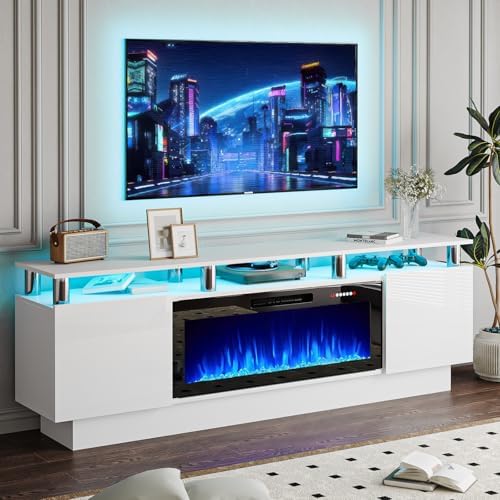 best electric fireplace tv stand for living room
