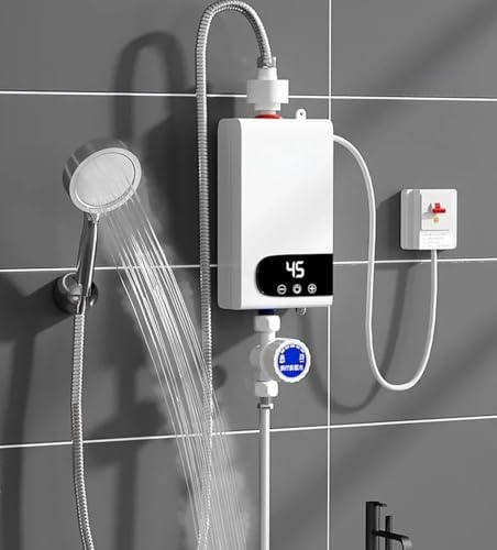 Electric Instant Hot Water Heater Shower Electric Tankless Shower Hot Water Faucet Kitchen Bathroom Instantaneous Water Heater Tap