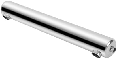 LiaoDaza 400MF Swimming Pool Heat Exchanger, 304 Stainless Steel Heat Exchanger for Outdoor Wood Boiler/Swimming Pool/Solar/Spa, Same Side Outlet 1070*Φ133mm,1 "+2" FPT, 120KW