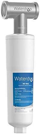 Waterdrop AP431 AP430SS Whole House Scale Inhibitor Filter, Heater Softener System, Prevent Scale Build Up On Hot Water Heaters, Pipes and Boilers