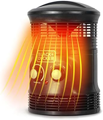 Black+Decker 360˚ Portable Heater Fan Combo 2in1 Personal Mini Space Heater