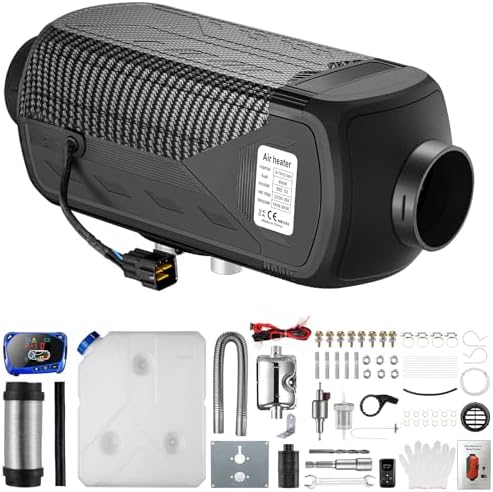 ChuBu Diesel Heater 2KW/5KW/8KW 12V-24V Portable Diesel Air Heater with Muffler, Remote Control, LCD Monitor, Fast Heating Defrost Defog for Campers, Truck, RV, Boat, Garage