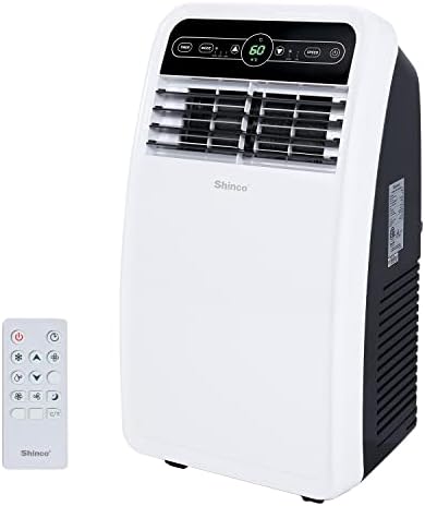 Shinco 8,000 BTU Portable Air Conditioner, AC Unit with Built-in Cool, Dehumidifier & Fan Modes for Room up to 200 sq.ft, Conditioner Remote Control, 24 Hour Timer, Installation Kit