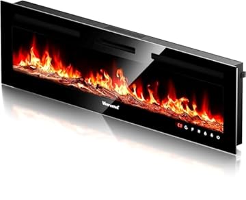 best wall mounted fireplace heater
