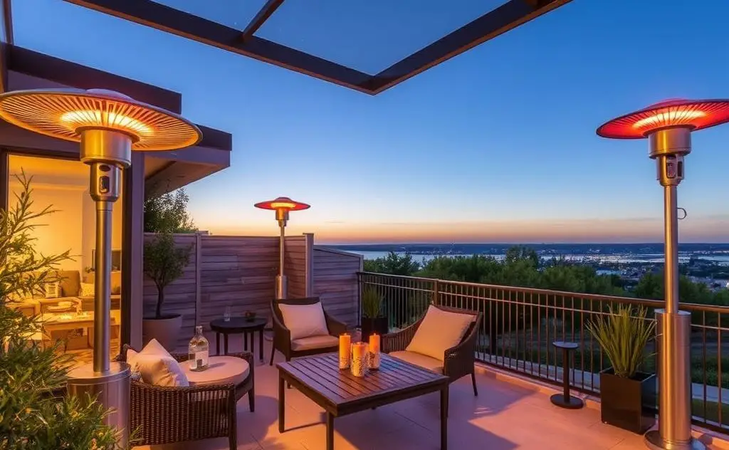 Radiant heaters enhance outdoor comfort and warmth