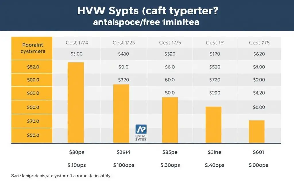 HVAC system types costs per square foot breakdown