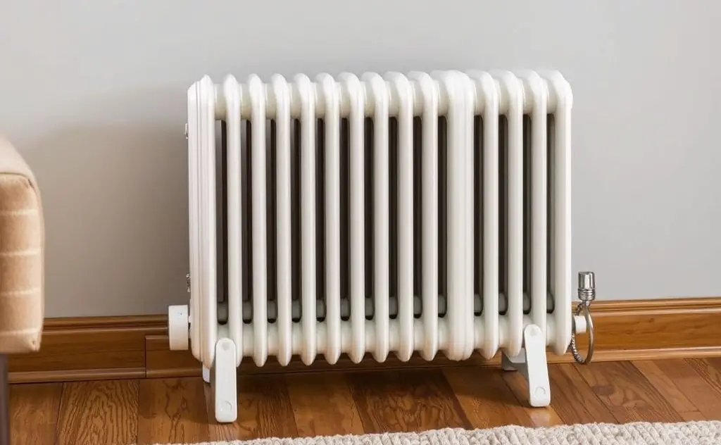Oil-filled radiator as efficient space heater