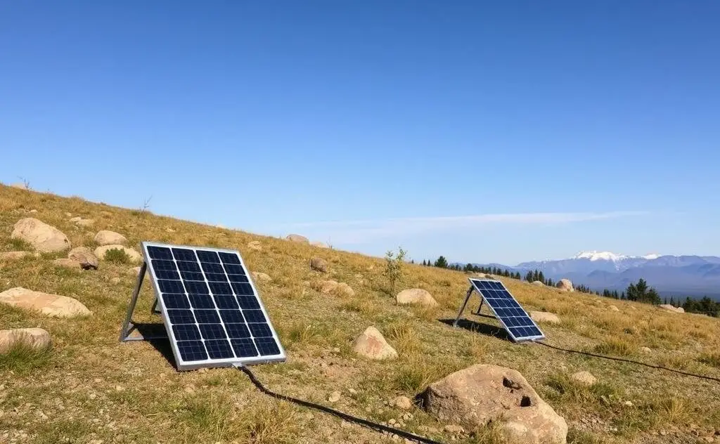 Small portable solar space heaters in action