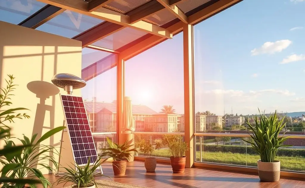 Solar indoor heater benefits energy efficiency warmth