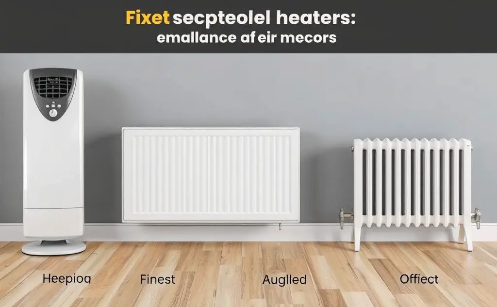 Fixed electric heaters cost comparison types