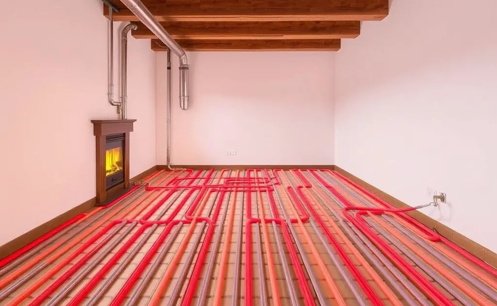 Reduced costs with radiant heating system