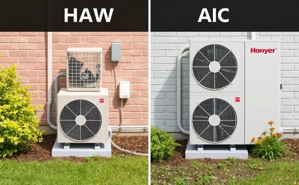AC system comparison HVAC AC difference