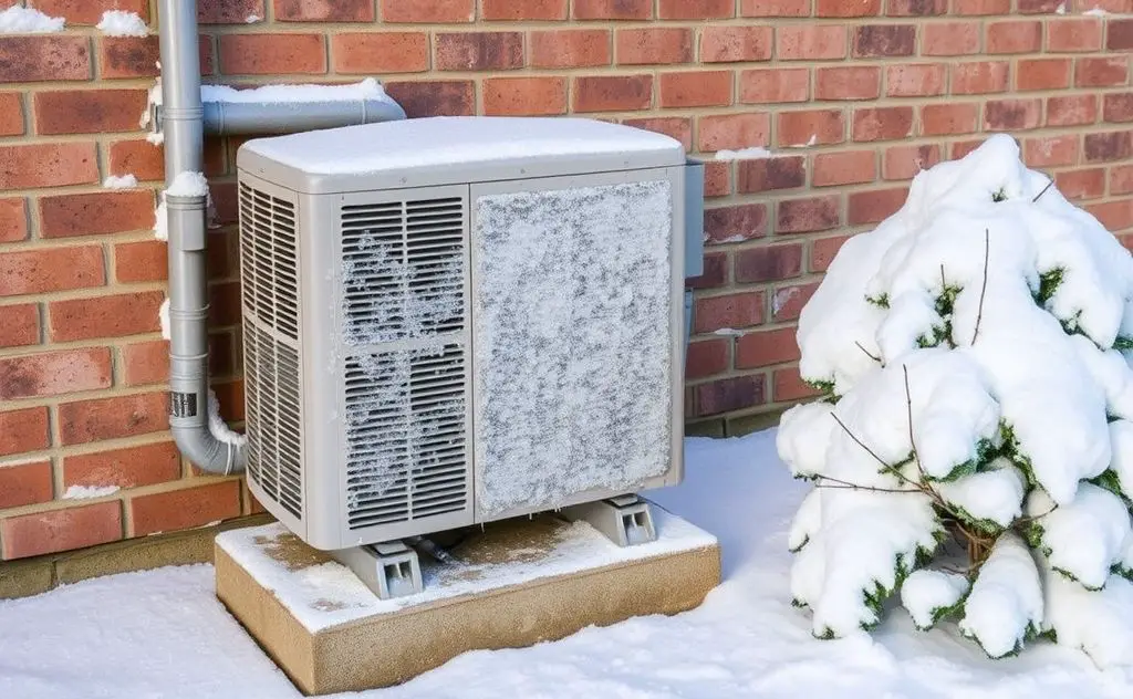 HVAC system frozen in winter, take action now