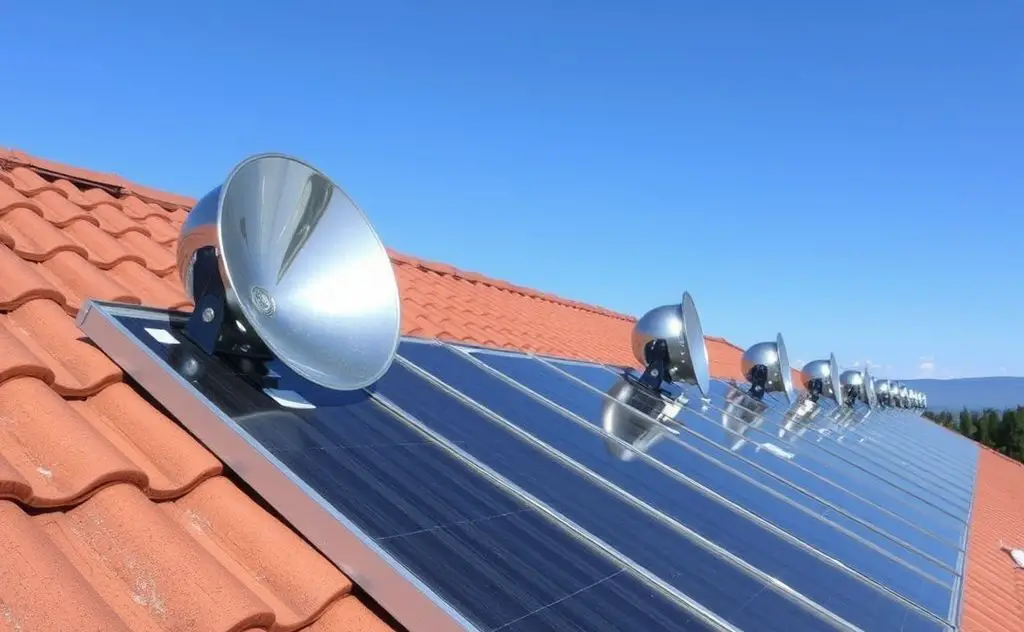 Role of reflectors in solar heater efficiency