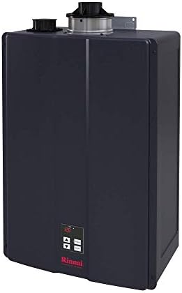 Rinnai CU160iN Commercial Natural Gas Condensing Tankless Water Heater, Indoor Installation, 9 GPM