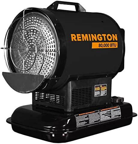 80,000 BTU Battery Operated Kerosene/Diesel Radiant Heater with Thermostat