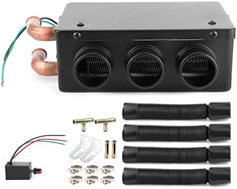 Portable Car Heater 12V 50W Car Defrost Defogger 3 Hole Winter Fast Heating Warmer Frost Removing Windscreen Fan Heater for Outdoor Travel Trip