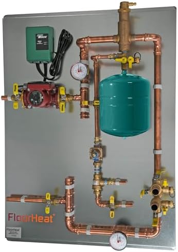 Hydronic Radiant Heat Control Panel - 1 Zone | Pre-Assembled Heating Distribution System for Underfloor, Home & Space Heating | High-Efficiency & Easy Install