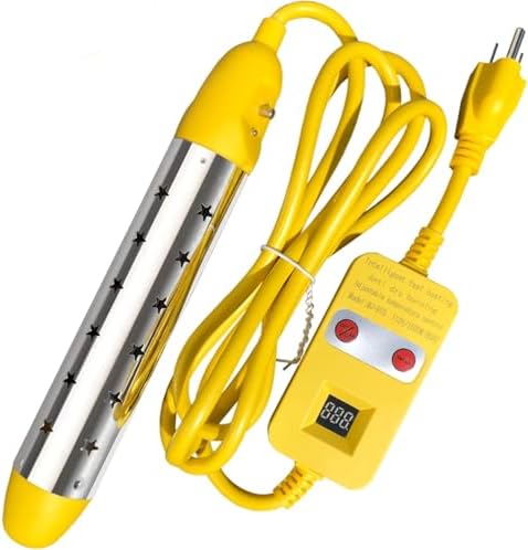 KVNTOOLS Portable Water Heater – 1500W Immersion Heater for Bathtub, Bucket, Hot Tub, and Mini Inflatable Pool – Fast Heating with Rust-Resistant 304 Stainless Steel Cap
