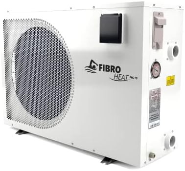 FibroPool Swimming Pool Heat Pump - FH270 70,000 BTU - for Above and In Ground Pools and Spas - High Efficiency, All Electric Heater - No Natural Gas or Propane Needed