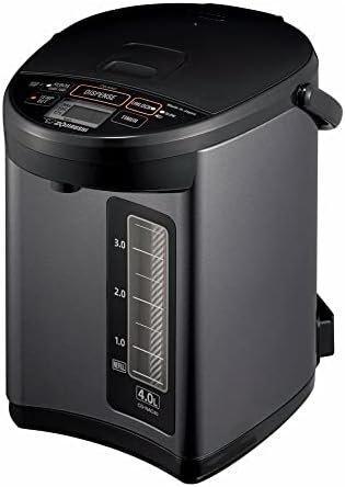 Zojirushi CD-NAC40BM Micom Water Boiler and Warmer (4-Liter, Metallic Black)
