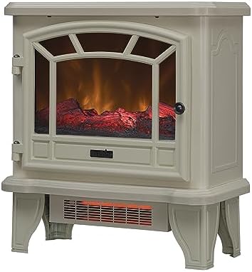 duraflame® Infrared Quartz Electric Fireplace Stove Heater, Cream
