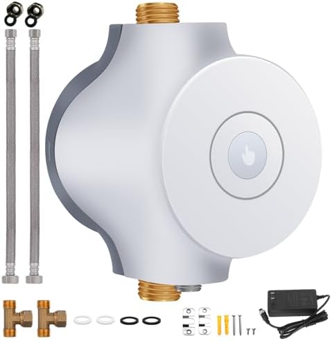 PROZRTED Smart Instant Hot Water Recirculating Pump System NSF/ANSI 61 & 372 for Tanked, Tankless Water Heater 3 speed Bulit-in Thermostat Recirculating Pump for Water Heater Extremely Quiet HBS24-12