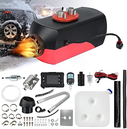 Triclicks Diesel Air Heater 12V 5KW-8KW Parking Heater Diesel Night with Silencer LCD Switch Remote Control 10L Tank For Truck, Boat, Car Trailer, Motorhomes, Campervans, Caravas