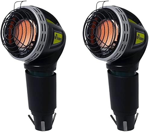 Mr. Heater 4,000 BTU Propane Golf Cart Heater, Black (2-Pack)