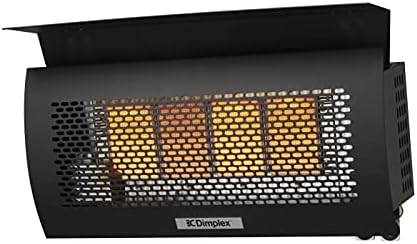 Dimplex DGR Series Outdoor Wall-Mounted Natural Gas Heater (Model: DGR32WNG), 31,500 BTU, Black