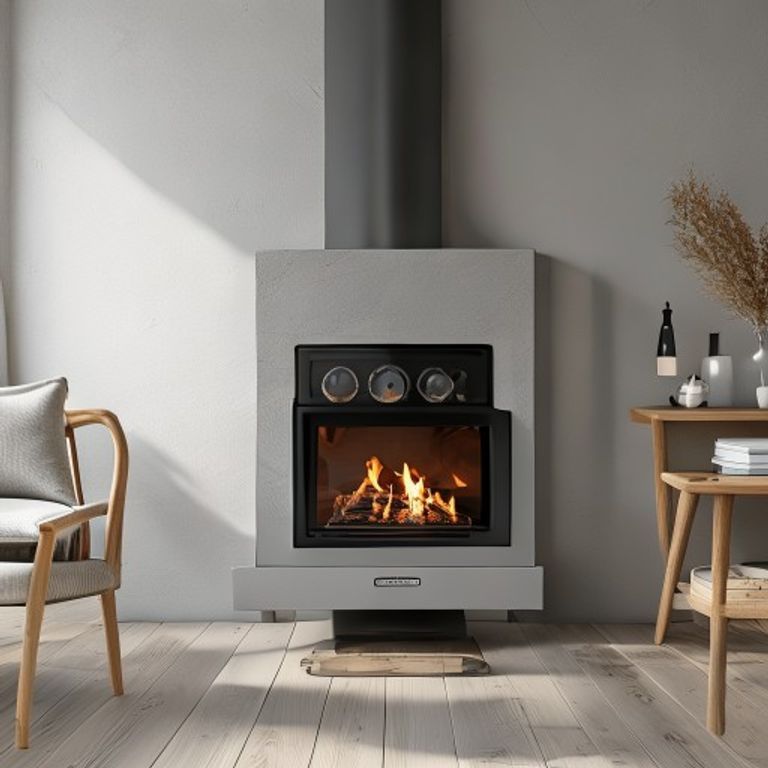 How To Blend a Wood Stove Into Modern Home Design