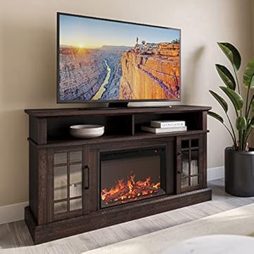 best electric fireplace heater tv stand