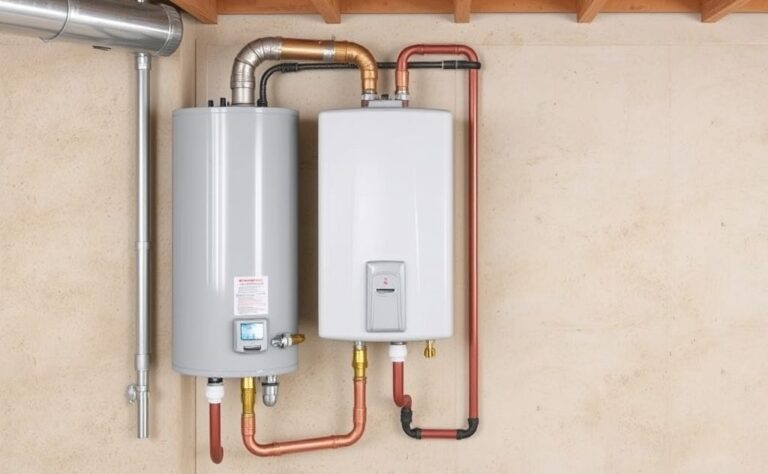 can you vent gas water heater through wall