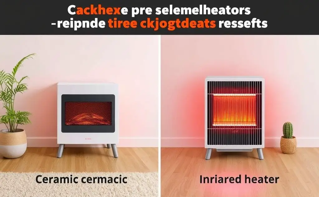 Compare ceramic and infrared heater styles
