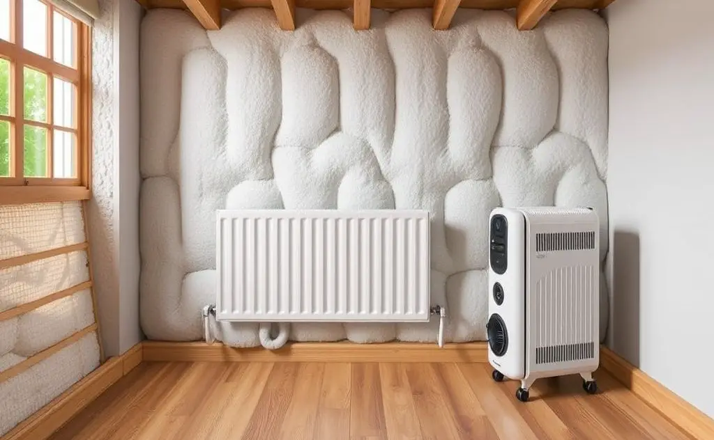 Insulation boosts heater energy efficiency significantly