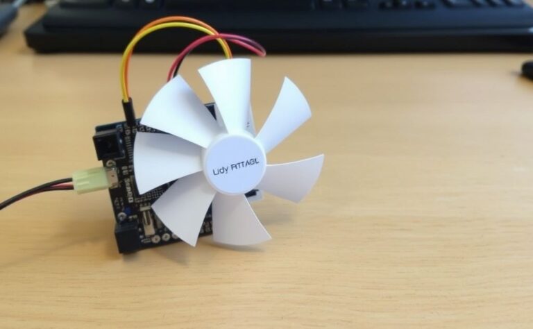 how to make a temperature controlled fan using arduino