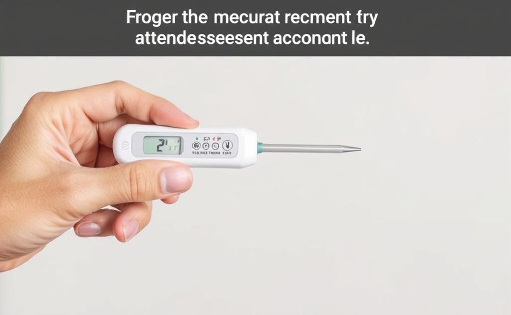 Proper thermometer placement for accurate readings