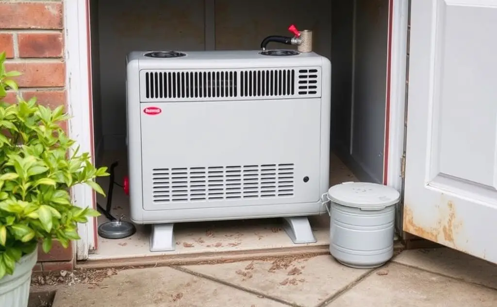 Tips for safely storing a gas heater.