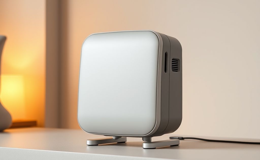 Compact modern heater with sleek design