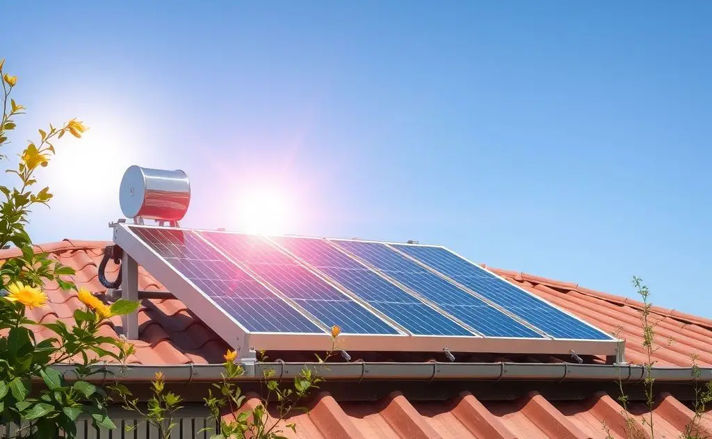 Solar air heater with sun and energy elements