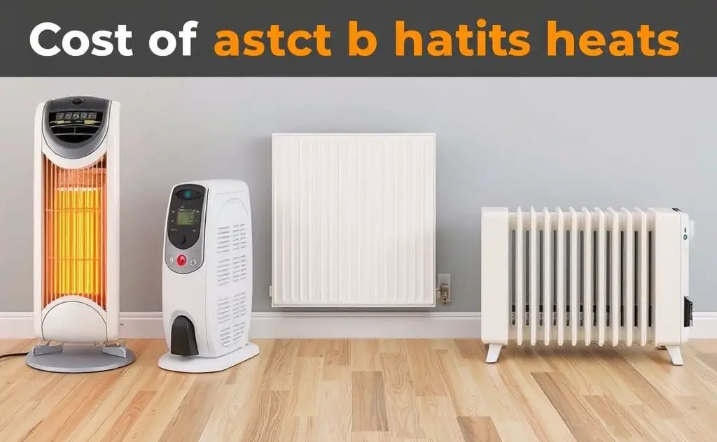Costs of different electric heaters explained.