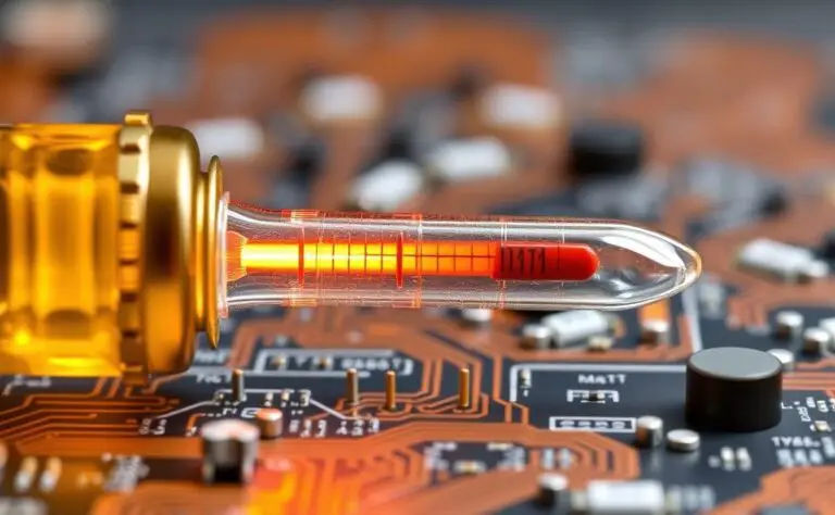 what happens to electronic materials with temperature changes
