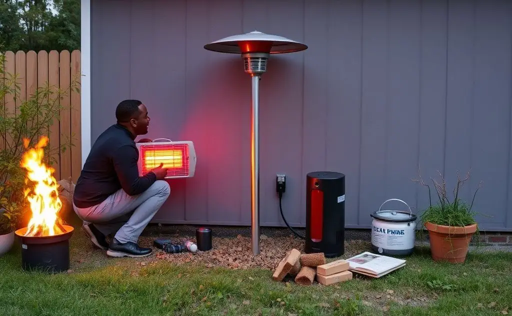 Professional help needed for portable heater setup