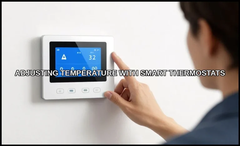Adjusting temperature with smart thermostats
