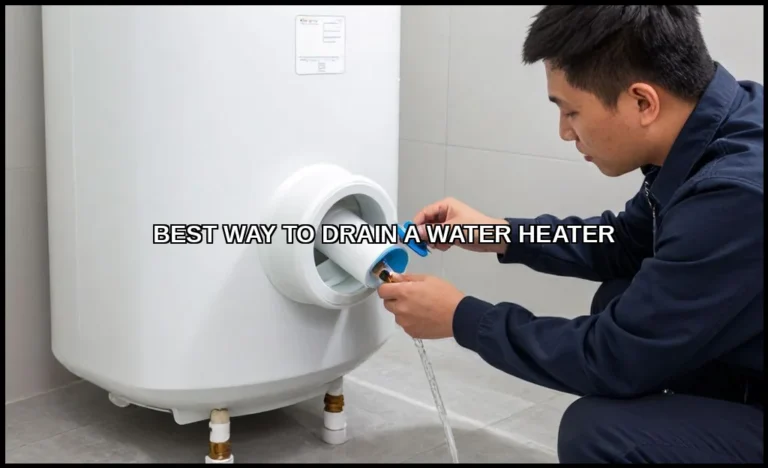 Best way to drain a water heater