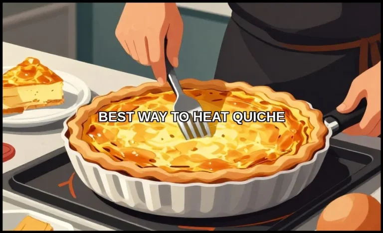 Best way to heat quiche