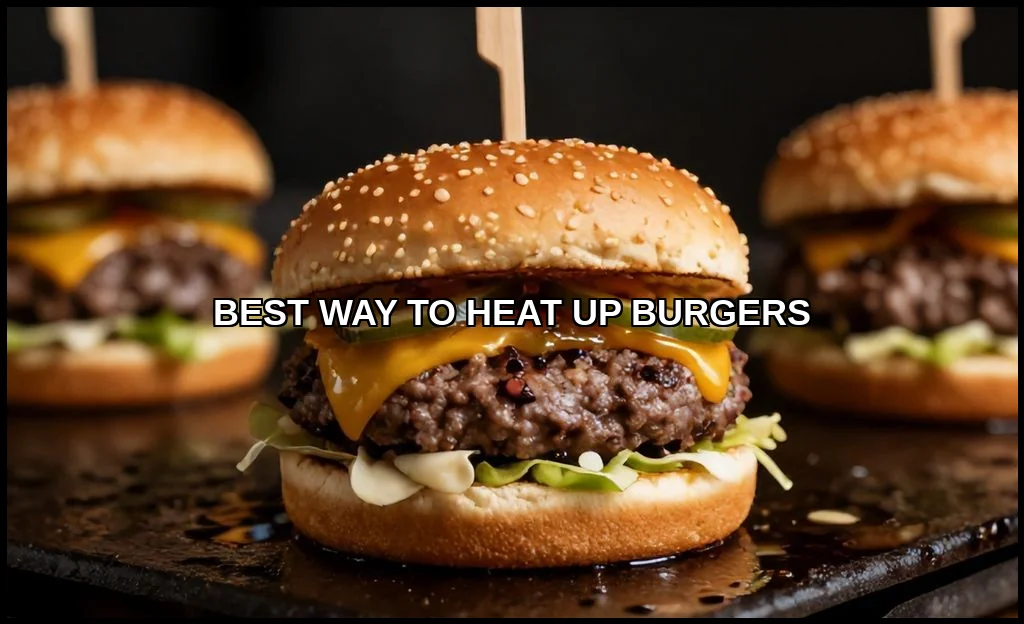 Best way to heat up burgers
