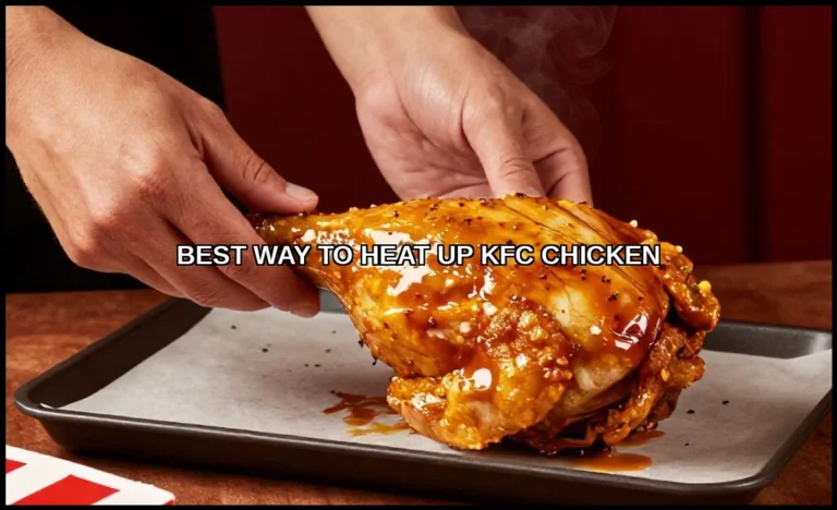 Best way to heat up kfc chicken