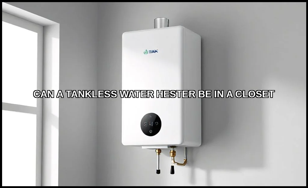 Can a tankless water hester be in a closet