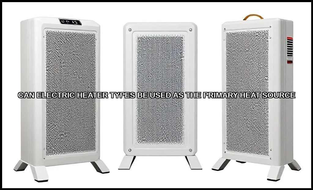 Can electric heater types be used as the primary h